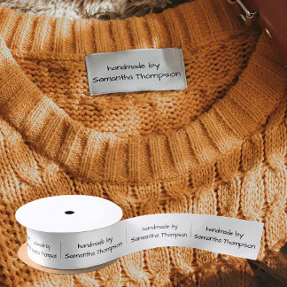 Labels Clothing Tags Handmade Items Handwritten Satijnen Lint