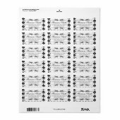 labels "Fleur-de-lis" (Full Sheet)