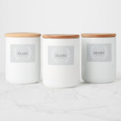 Labels for jars and containers, Aesthetic design  Voedselcontainer Etiket (Flessen)