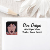 Labels in het Afrikaanse Amerikaanse Diva-retourad (Insitu)