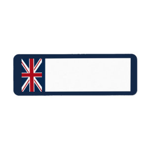 Labels in het UK-logo voor retournering