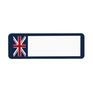 Labels in het UK-logo voor retournering