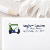 Labels in marinemacht en groen Golf Return-adres (Insitu)