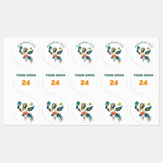 Labels Kids Gepersonaliseerd Verscheiden Picklebal (Vel)