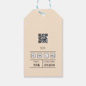 Labels, kledingetiketten en waslabels ontwerpen cadeaulabel (Achterkant)