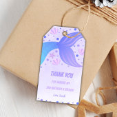 labels met cadeau aan Paarse Mermaid Tail Cadeaulabel