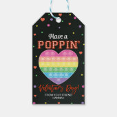 Labels met cadeau, Label van Valentijnse klaslokal Cadeaulabel (Voorkant)