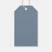 Labels met cadeau voor Dusty Blue baby shower Cadeaulabel (Achterkant)