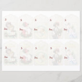 Labels met cadeautjes voor kerstcadeautjes voor ge (Achterkant)