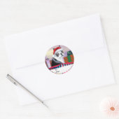 Labels met de kerstcadeautjes van Boston Terrier (Envelop)