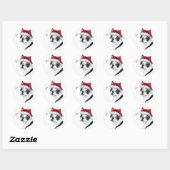 Labels met de kerstcadeautjes van Boston Terrier (Vel)