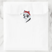 Labels met de kerstcadeautjes van Boston Terrier (Tas)