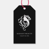 Labels met een gemiddelde prijs voor zwarte Logo Cadeaulabel (Voorkant)