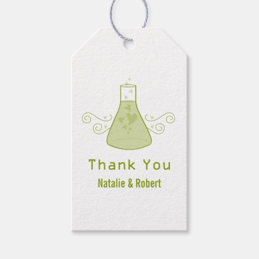 Labels met een groene, zoete drift-weddenschap cadeaulabel (Voorkant)
