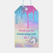 Labels met een Magic unicorn-cadeau Cadeaulabel (Achterkant)