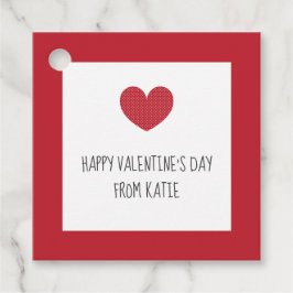 Labels met een poodothart voor Valentijn dag