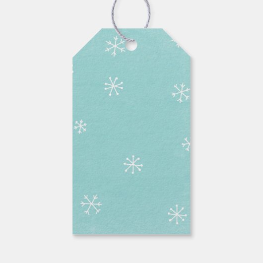 Labels met een rode kerstrode snuitrennen cadeaulabel (Achterkant)