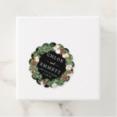 Labels met een rustige winter botanische baard (In situ)