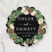 Labels met een rustige winter botanische baard (Voorkant)