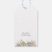 Labels met een schurfbeiderige bosgrond cadeaulabel (Achterkant)