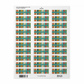 Labels met gereserveerd adres met een achtergrond (Full Sheet)