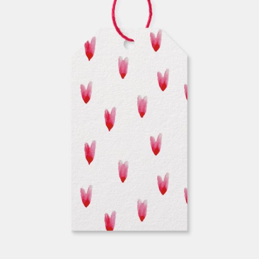 Labels met geschilde harten (set van 10) cadeaulabel (Achterkant)