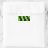 Labels met groene en zwarte strepen (Tas)