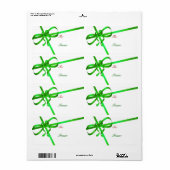 Labels met groene lint (Full Sheet)
