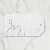 Labels met joyful Real Silver-foliecadeau (Voorkant (horizontaal))