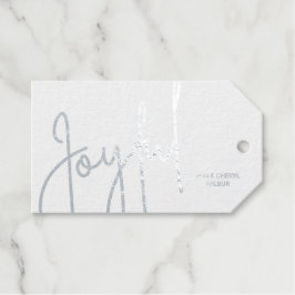 Labels met joyful Real Silver-foliecadeau