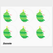 Labels met kerstbomen (Vel)