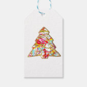 Labels met kerstbomen cadeaulabel (Voorkant)