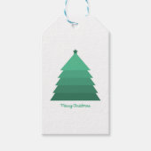 Labels met kerstbomen cadeaulabel (Voorkant)
