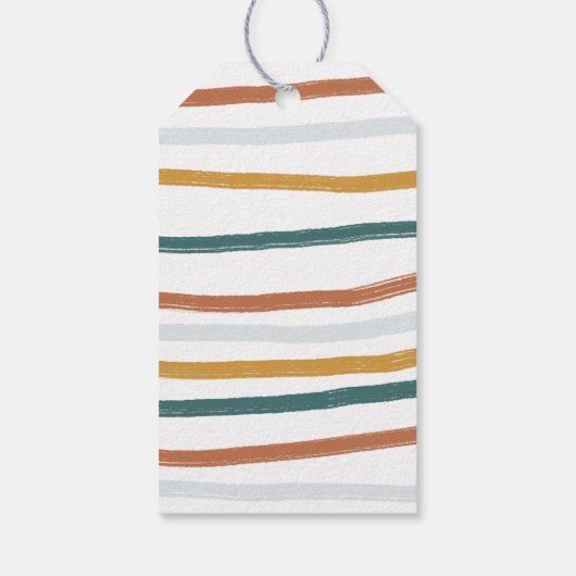 Labels met kerstbomen cadeaulabel (Achterkant)