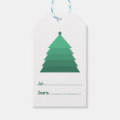 Labels met kerstbomen cadeaulabel (Voorkant)