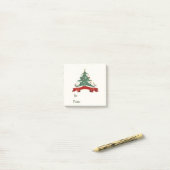 Labels met kerstbomen post-it® notes (Op bureau)