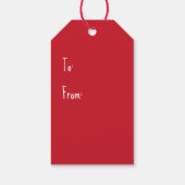 Labels met kerstcadeau voor Tzu Dogs Cadeaulabel (Achterkant)