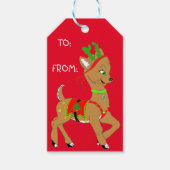 Labels met kerstcadeaus cadeaulabel (Voorkant)