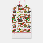 Labels met kerstcadeaus voor Dachshund Cadeaulabel (Achterkant)