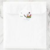 Labels met kerstcadeaus voor Snowman (Tas)
