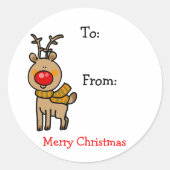 Labels met kerstcadeautjes (Voorkant)