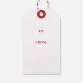 Labels met kerstcadeautjes met kerstcadeaus cadeaulabel (Achterkant)