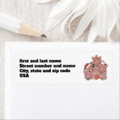 Labels met kerstcadeautjes voor fijne kerst (Insitu)