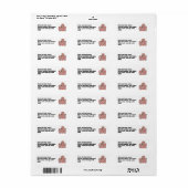 Labels met kerstcadeautjes voor fijne kerst (Full Sheet)