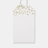 Labels met kerstcadeautjes voor vrolijk kerstgoud cadeaulabel (Achterkant)