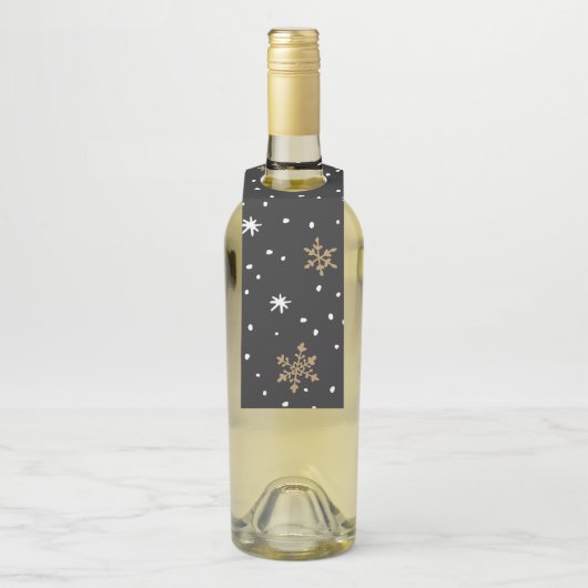 Labels met kerstflessen (Op fles)