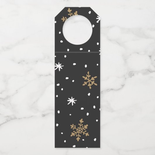 Labels met kerstflessen (Voorkant)
