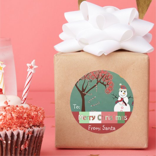 Labels met kerstsnoeprietbomen (Feest)