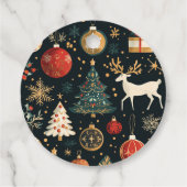 Labels met kerstthema's (Achterkant)