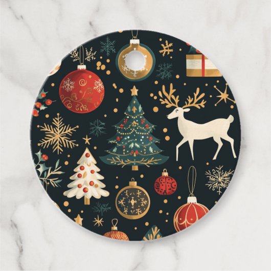 Labels met kerstthema's (Voorkant)